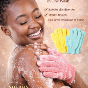 Exfoliating gloves for smooth skin